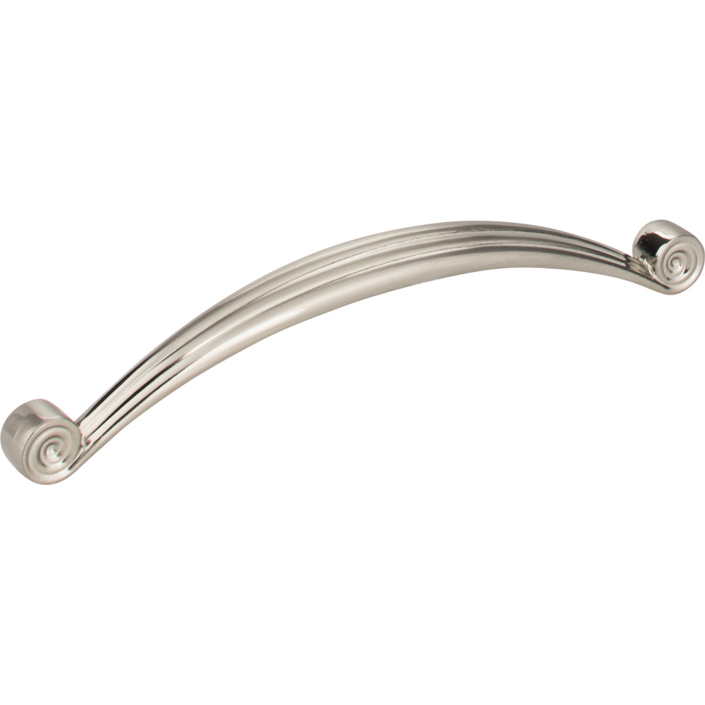 Jeffrey Alexander by Hardware Resources 415-160SN 6-7/8" Overall Length Zinc Die Cast Palm Leaf Cabinet Pull. 