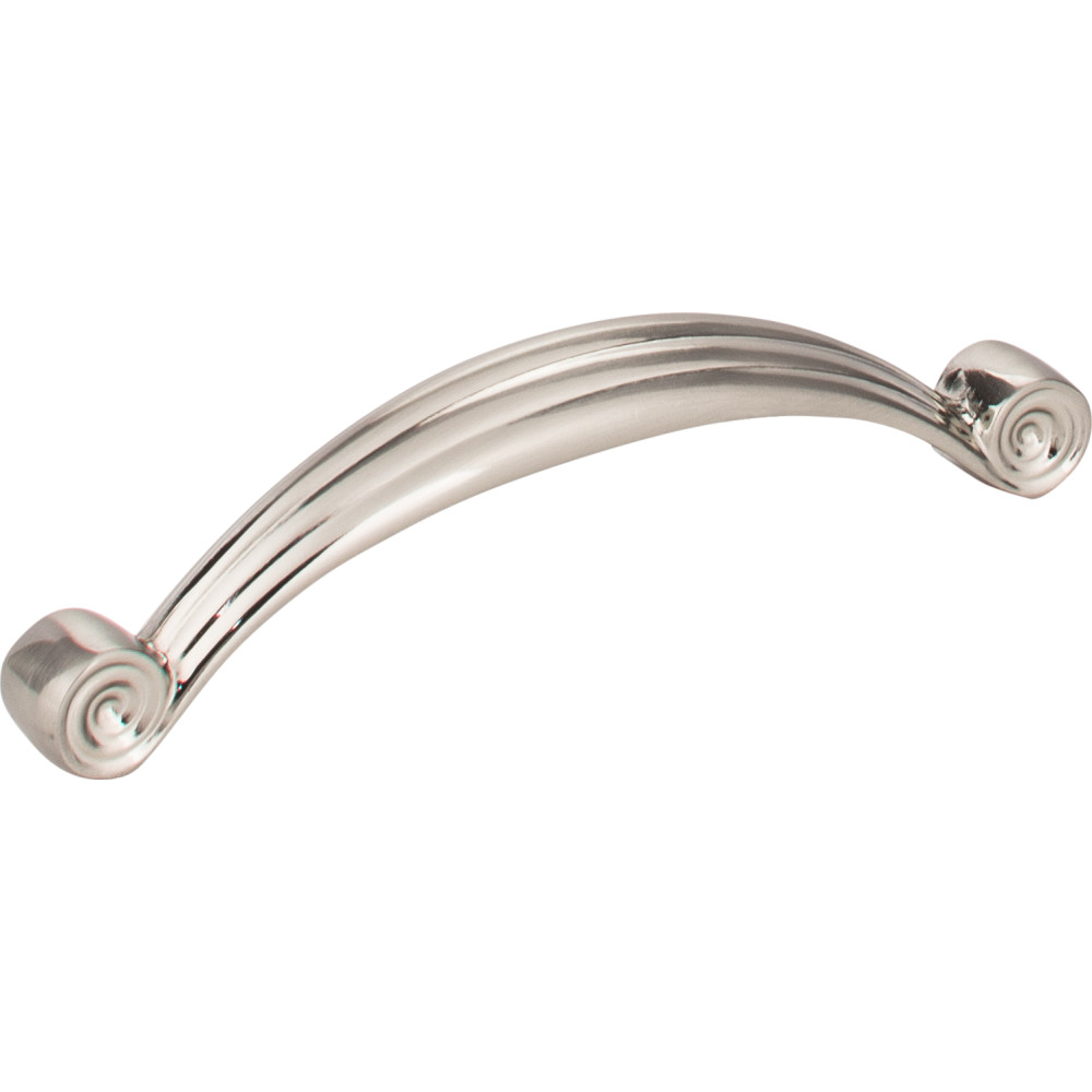 Jeffrey Alexander by Hardware Resources 415-96SN 4-3/8" Overall Length Zinc Die Cast Palm Leaf Cabinet Pull. 