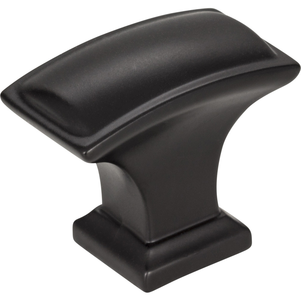Hardware Resources 435L-MB Annadale Rectangle Pillow Top Cabinet Knob in Matte Black