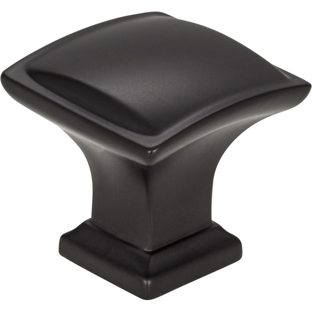 Hardware Resources 435MB Annadale Square Pillow Top Cabinet Knob in Matte Black