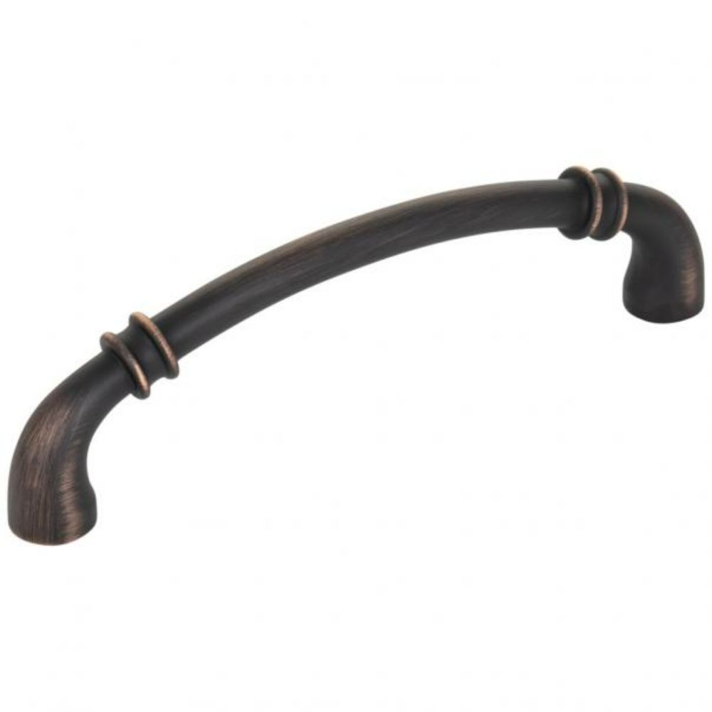 Jeffrey Alexander by Hardware Resources 445-128DBAC Marie 5-5/8" Overall Length Cabinet Pull in Brushed Oil Rubbed Bronze