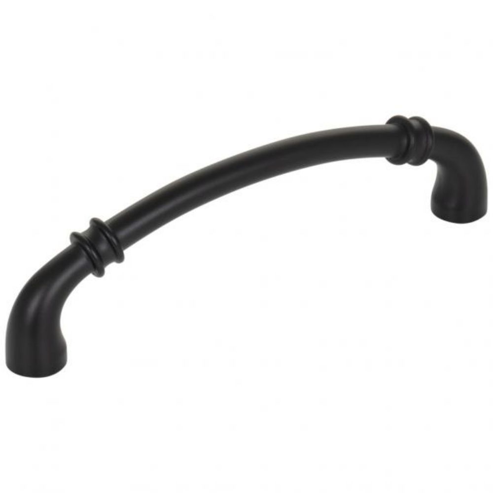 Jeffrey Alexander by Hardware Resources 445-128MB Marie 5-5/8" Overall Length Cabinet Pull in Matte Black