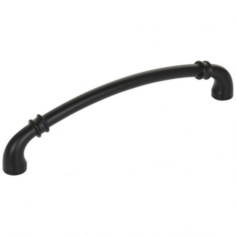 Jeffrey Alexander by Hardware Resources 445-160MB Marie 6-7/8" Overall Length Cabinet Pull in Matte Black