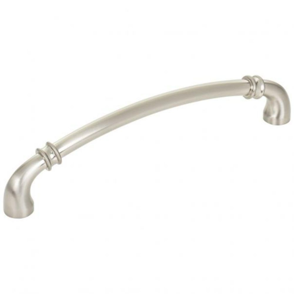 Jeffrey Alexander by Hardware Resources 445-160SN Marie 6-7/8" Overall Length Cabinet Pull in Satin Nickel