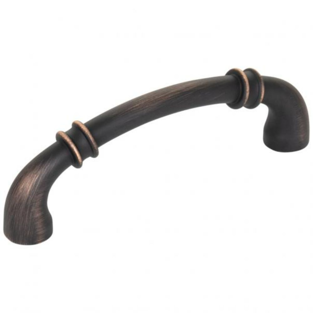 Jeffrey Alexander by Hardware Resources 445-96DBAC Marie 4-3/8" Overall Length Cabinet Pull in Brushed Oil Rubbed Bronze