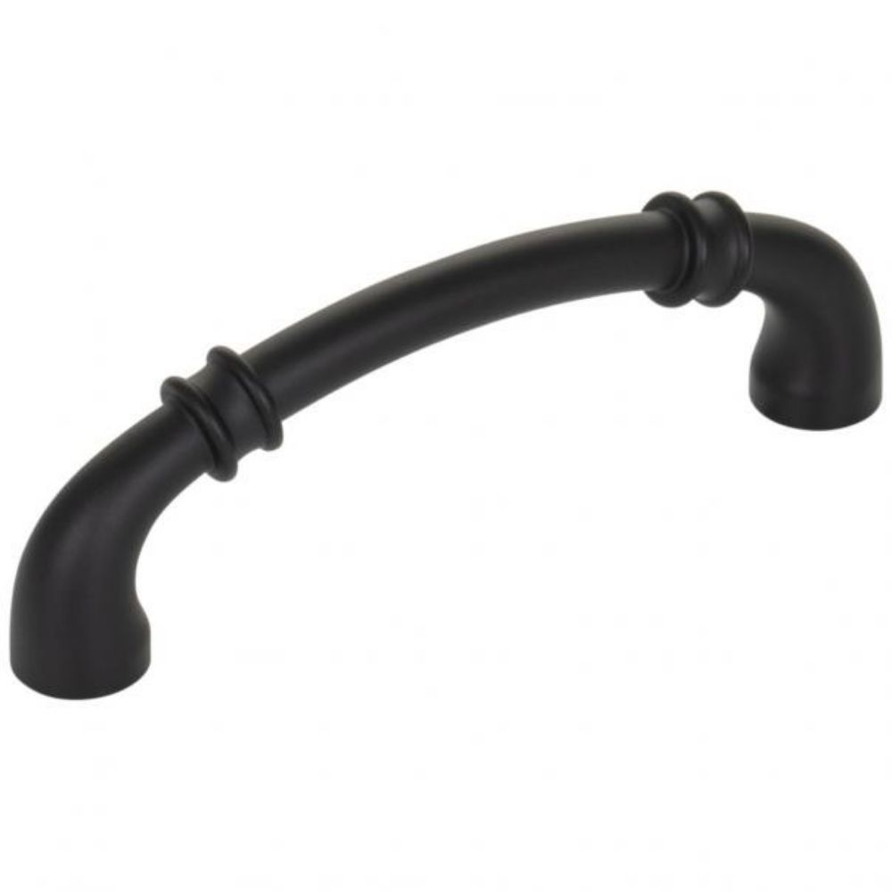 Jeffrey Alexander by Hardware Resources 445-96MB Marie 4-3/8" Overall Length Cabinet Pull in Matte Black
