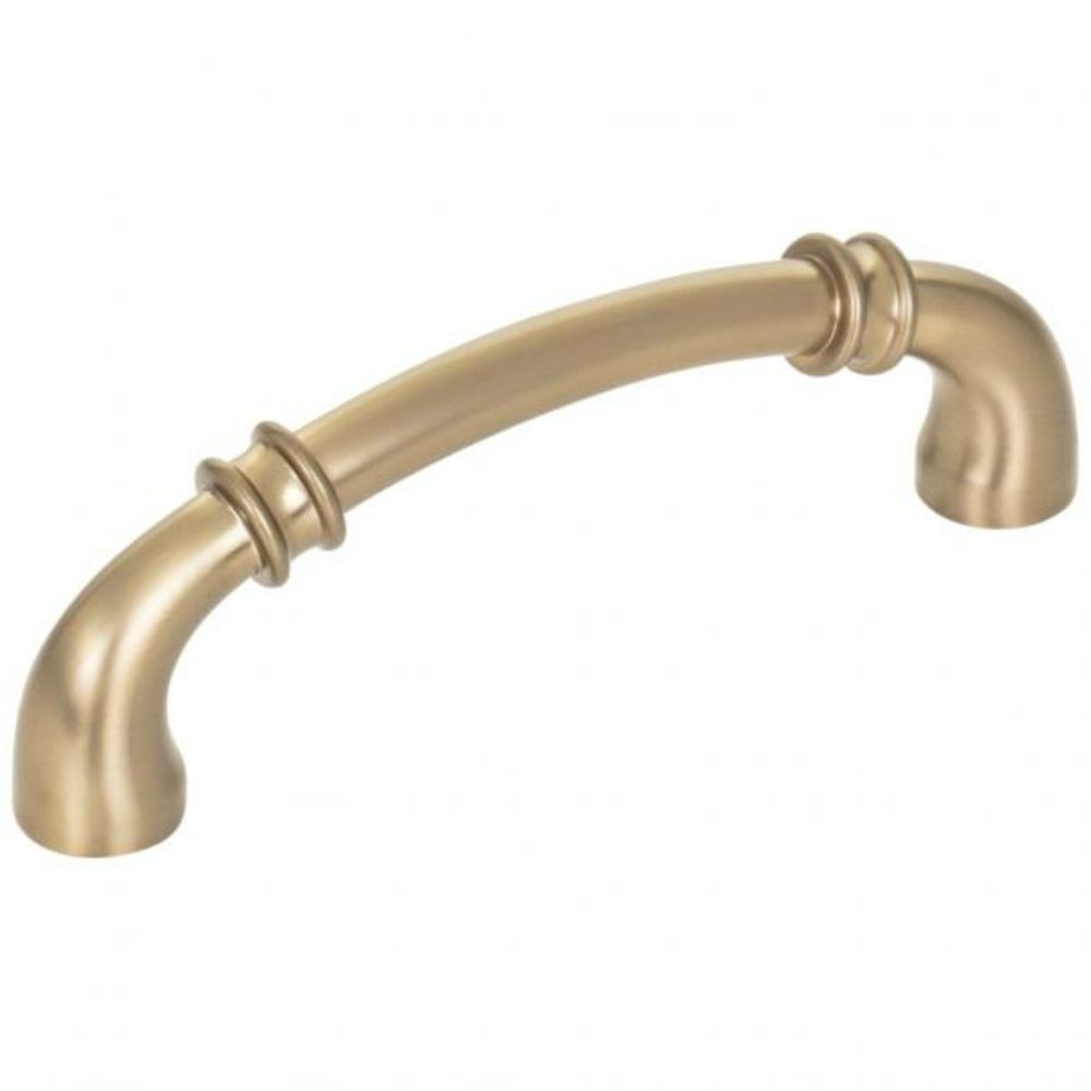 Jeffrey Alexander by Hardware Resources 445-96SBZ Marie 4-3/8" Overall Length Cabinet Pull in Satin Bronze