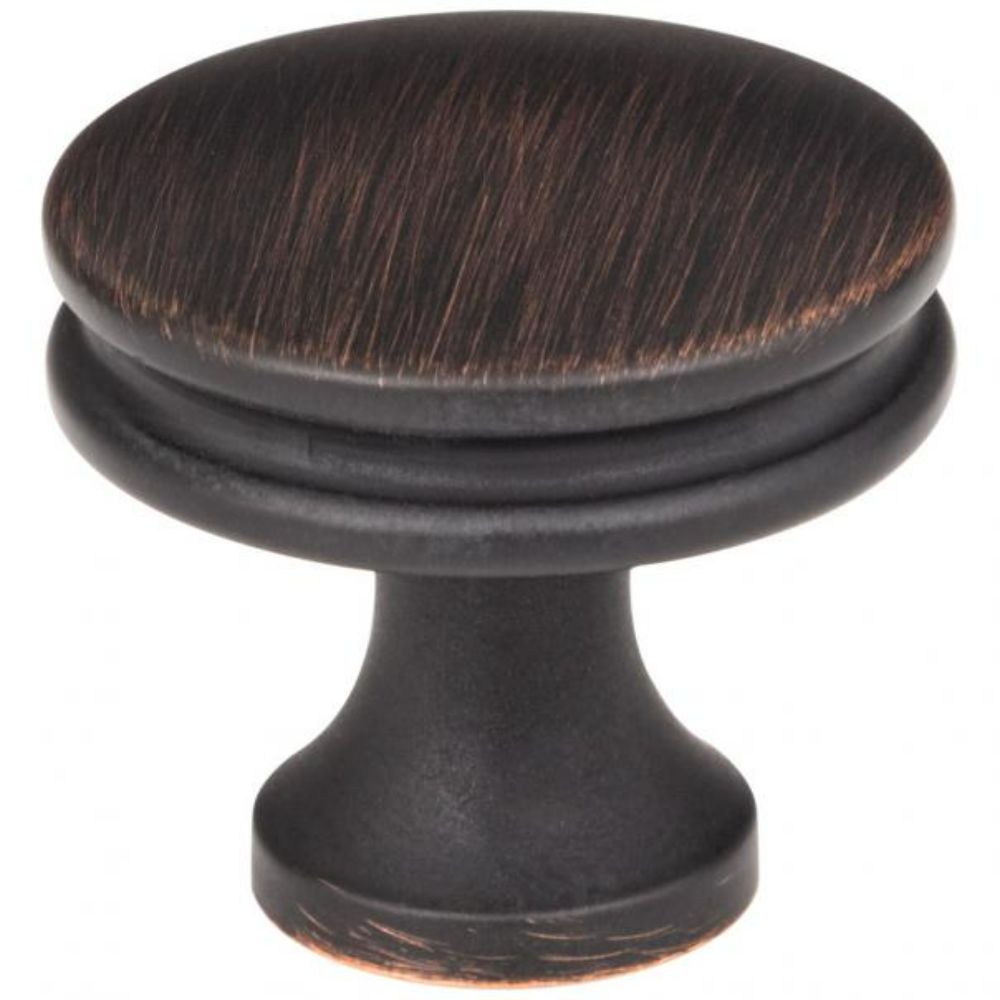 Jeffrey Alexander by Hardware Resources 445DBAC Marie 1-1/4" Diameter Cabinet Mushroom Knob in Brushed Oil Rubbed Bronze