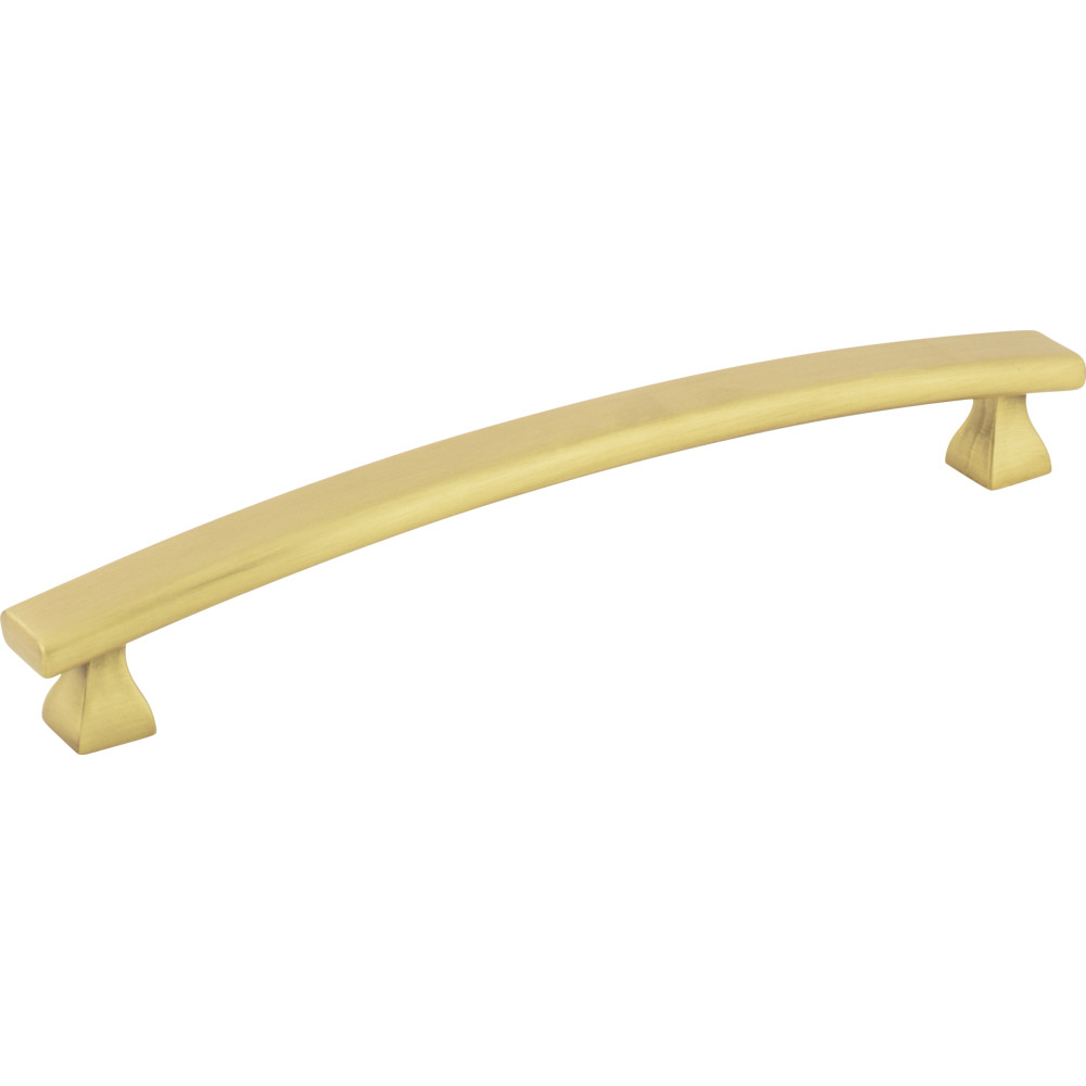 Elements by Hardware Resources 449-160BG Hadly Cabinet Pull 7-5/16" Overall Length. Holes are 160 mm center-to-center. Finish in Brushed Gold
