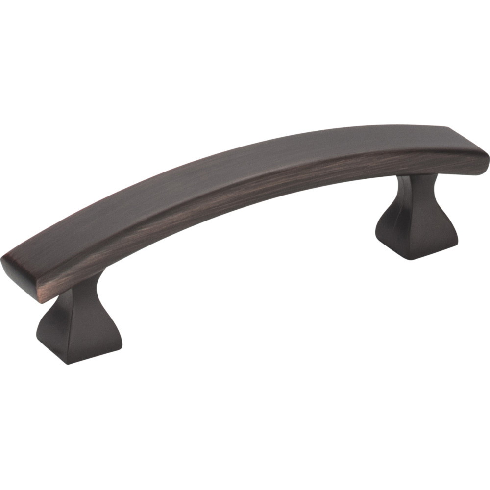 Hardware Resources 449-3DBAC 4" Overall Length Cabinet Pull in Brushed Oil Rubbed Bronze
