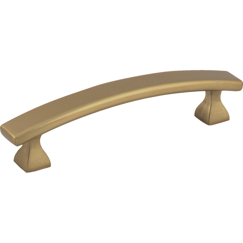 Elements by Hardware Resources 449-96SBZ Hadly Cabinet Pull 4-3/4" Overall Length. Holes are 96 mm center-to-center. Finish in Satin Bronze