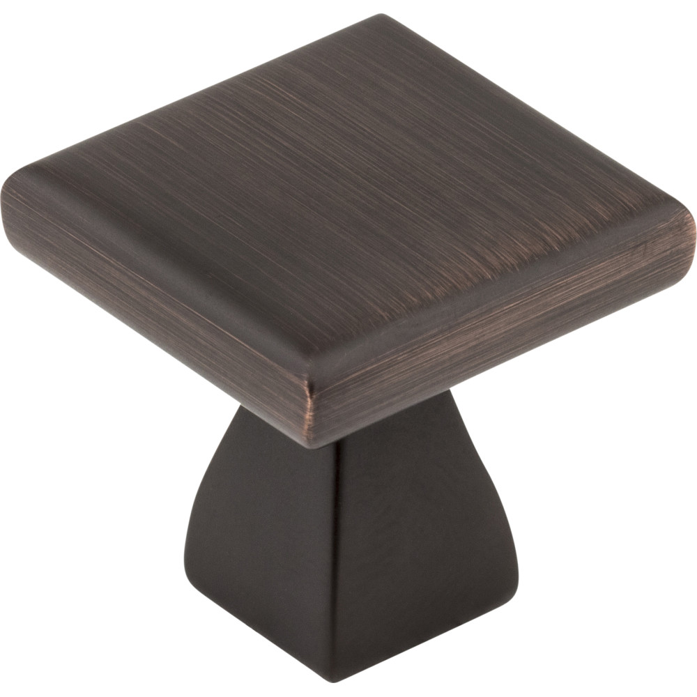 Hardware Resources 449DBAC 1" Diameter Square Cabinet Knob in Brushed Oil Rubbed Bronze