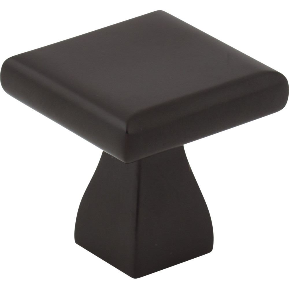 Elements by Hardware Resources 449MB Hadly Cabinet Knob 1" Diameter Square. Finish in Matte Black