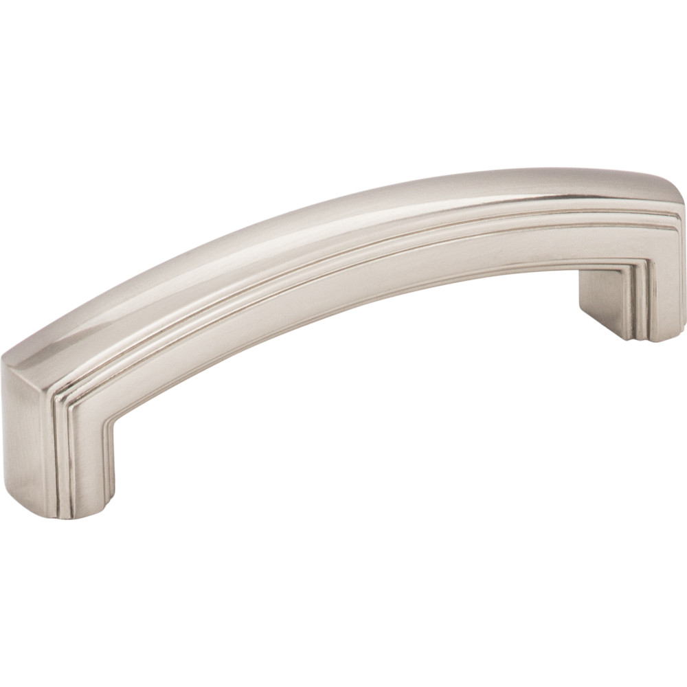 Jeffrey Alexander by Hardware Resources 519-96SN 4-1/4" Overall Length Zinc Die Cast Cabinet Pull (drawer han