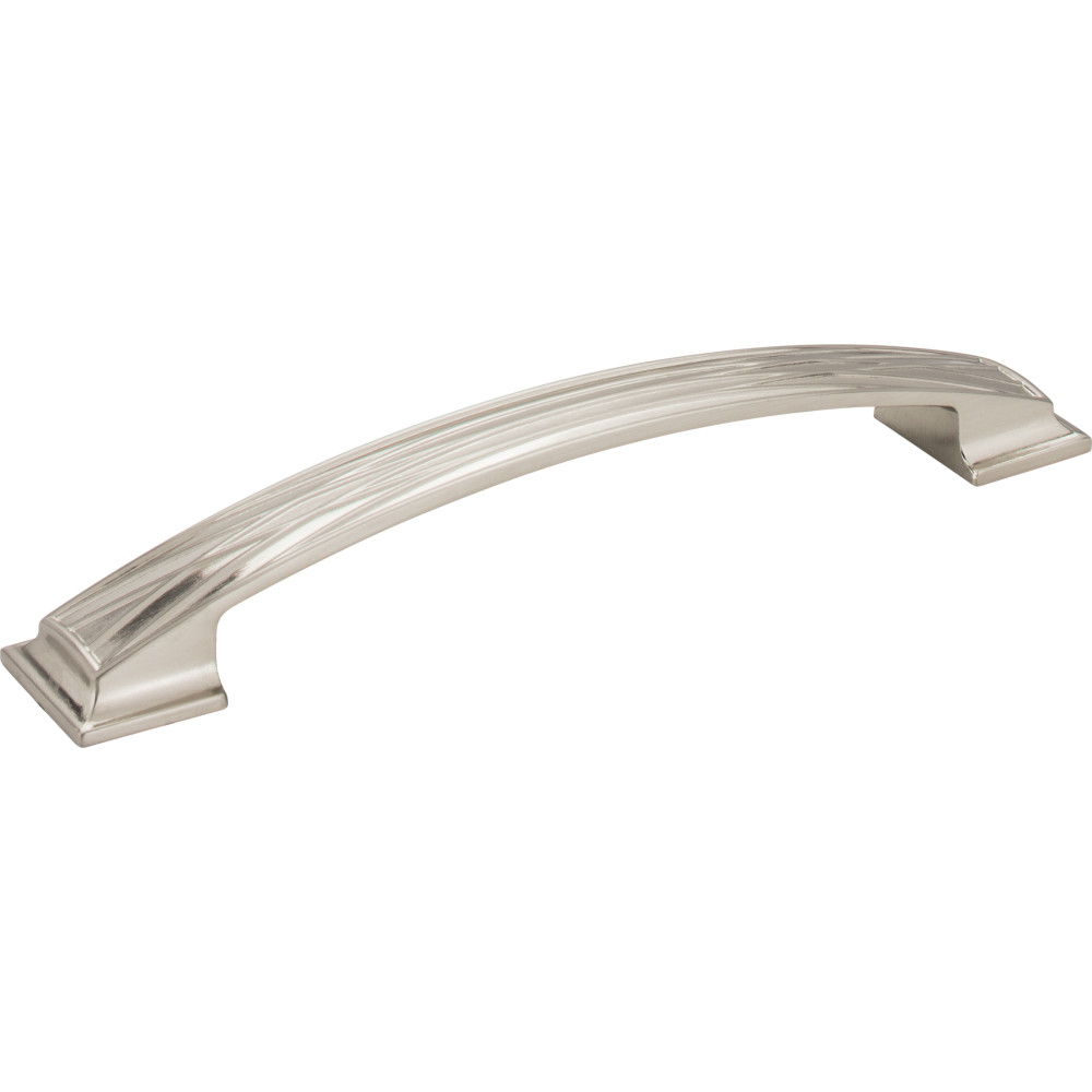 Jeffrey Alexander by Hardware Resources 535-160SN 7-5/8" Overall Length Lined Cabinet Pull.  Holes are 160mm  
