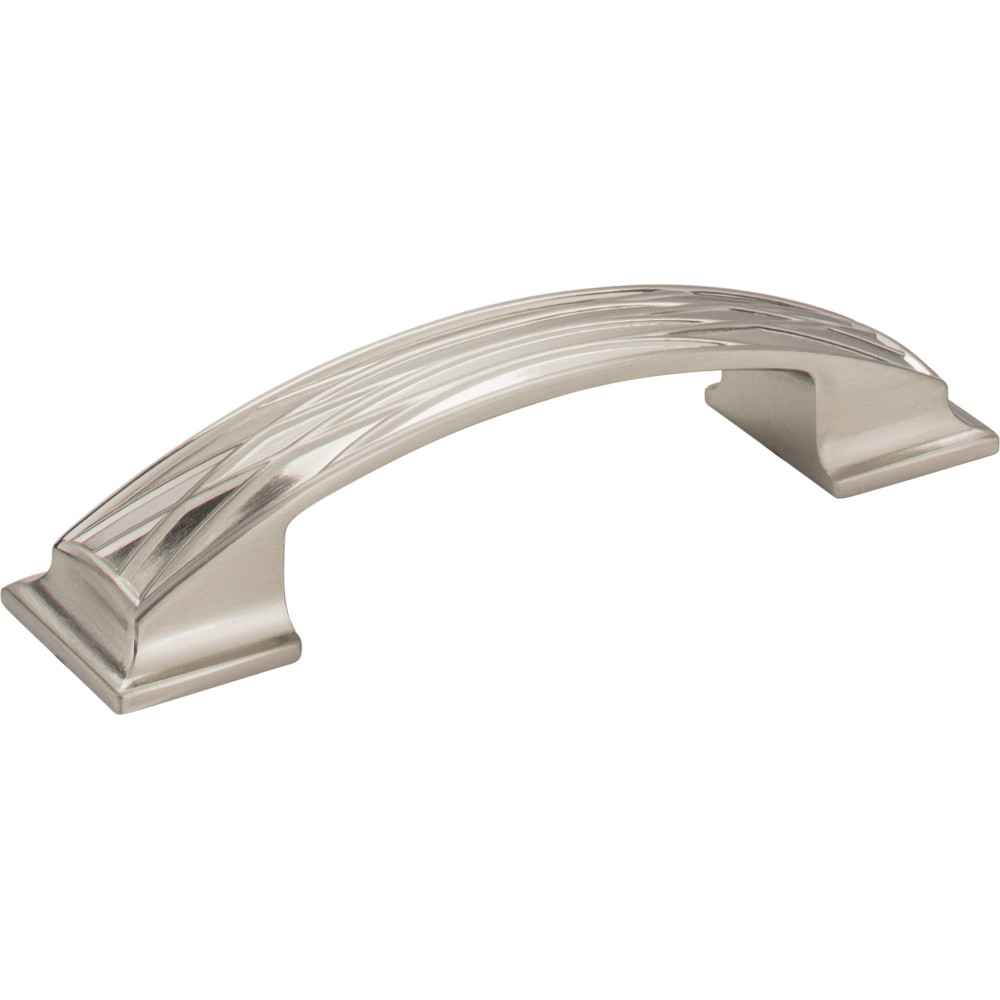 Jeffrey Alexander by Hardware Resources 535-96SN 5" Overall Length Lined  Cabinet Pull.  Holes are 96mm cente
