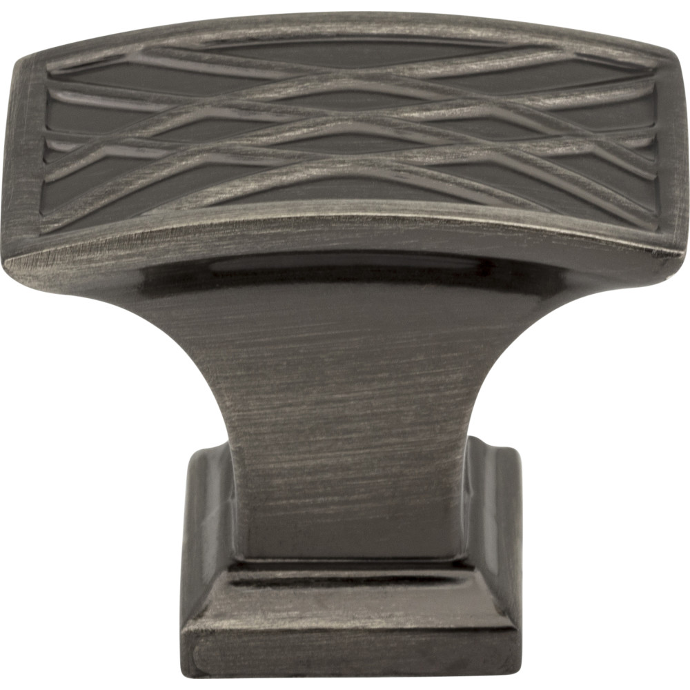 Jeffrey Alexander by Hardware Resources 535L-BNB 1-1/2" Overall Length Lined Cabinet Knob.  Packaged with on 