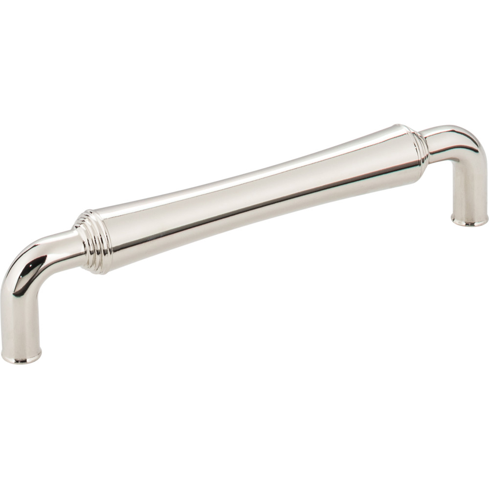 Jeffrey Alexander by Hardware Resources 537-128NI 5-7/16" Overall Length Gavel Cabinet Pull. Holes are 128mm c