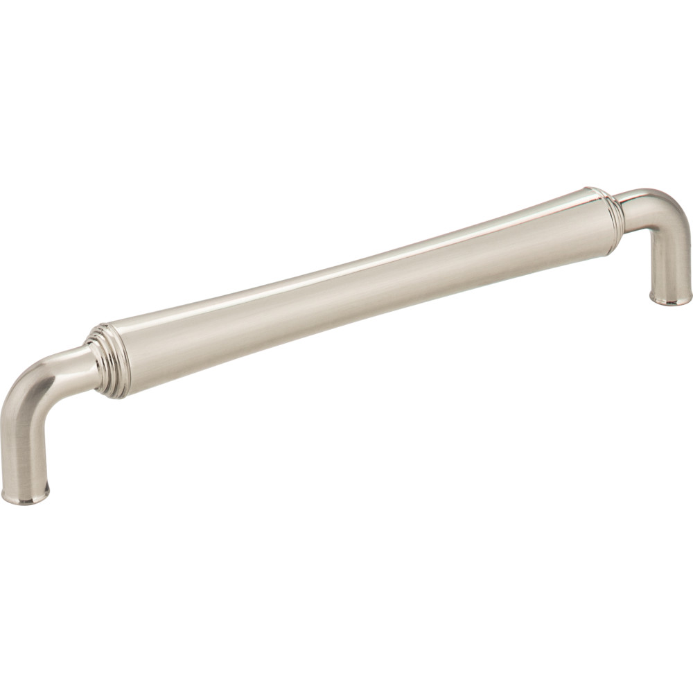 Jeffrey Alexander by Hardware Resources 537-160SN 6-9/16" Overall Length Gavel Cabinet Pull. Holes are 160mm c