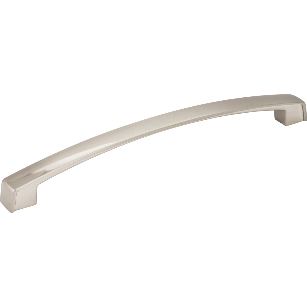 Jeffrey Alexander by Hardware Resources 549-192SN 8" Overall Length Cabinet Pull. Holes are 192mm center-to-ce