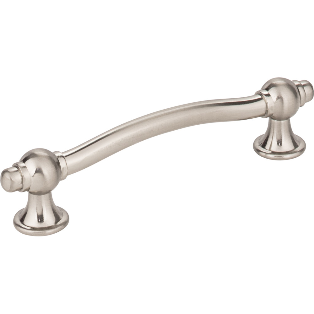 Elements by Hardware Resources 575-96SN 4-7/8" OL Modern Cabinet Pull 96mm CC with two 8/32" x 1" sc