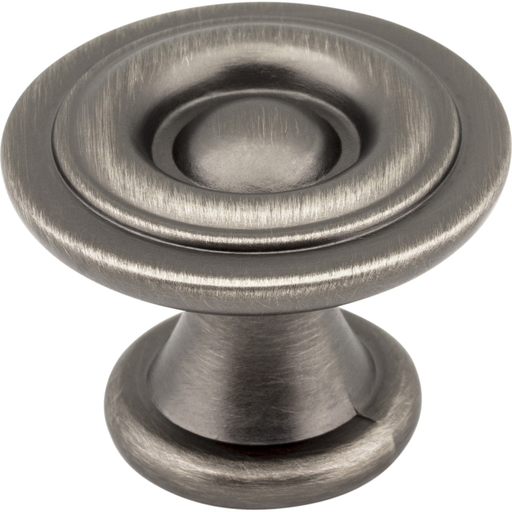 Elements by Hardware Resources 575BNBDL 1-3/16" Dia Modern Cabinet Knob with one 8/32" x 1" screw. F
