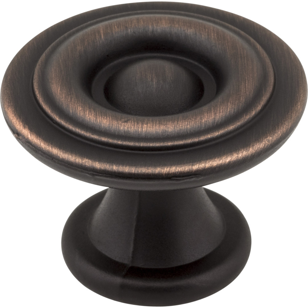 Elements by Hardware Resources 575DBAC 1-3/16" Dia Modern Cabinet Knob with one 8/32" x 1" screw. F