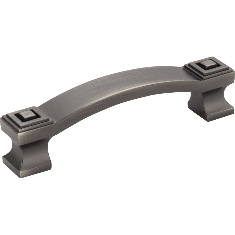 Jeffrey Alexander by Hardware Resources 585-96BNBDL 4-1/2" Overall Length Zinc Die Cast Square Cabinet Pull.  Ho