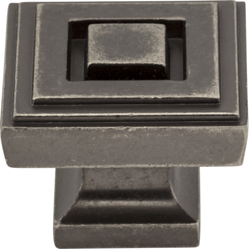 Jeffrey Alexander by Hardware Resources 585L-DP 1-1/4" Overall Length Zinc Die Cast Square Cabinet Knob.  Pa