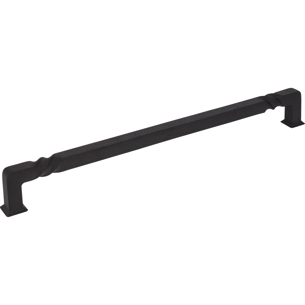 Jeffrey Alexander by Hardware Resources 602-12BLK 12-3/4" Overall Length Zinc Die Cast Rustic Appliance Pull. 