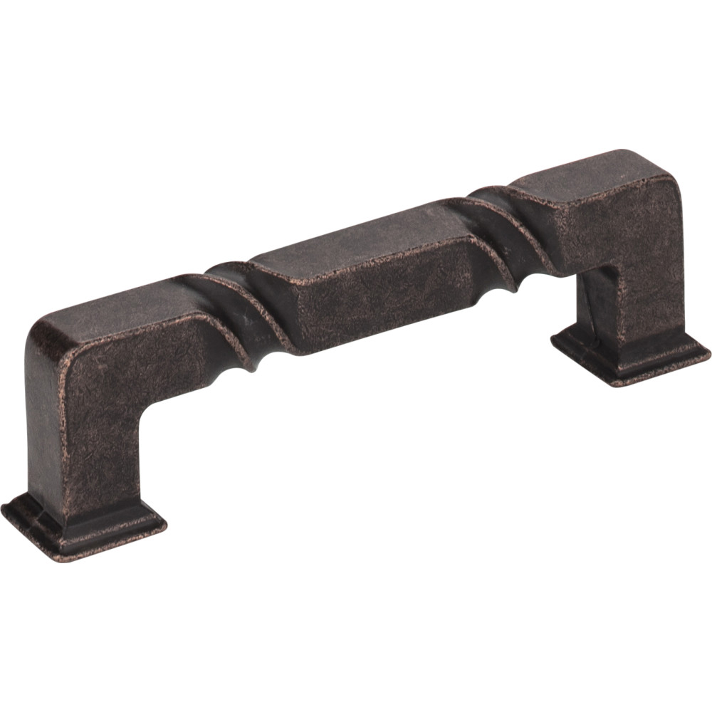 Jeffrey Alexander by Hardware Resources 602-96DMAC 4-1/2" Overall Length Zinc Die Cast Rustic Cabinet Pull.  Ho