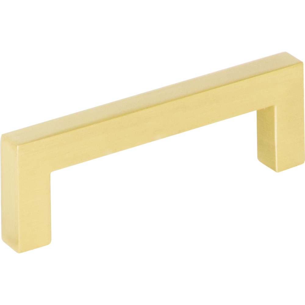 Elements by Hardware Resources 625-3BG Stanton Cabinet Pull-3 3-3/8" Overall Length Square Bar Pull. Holes are 3" center-to-center. Finish in Brushed Gold
