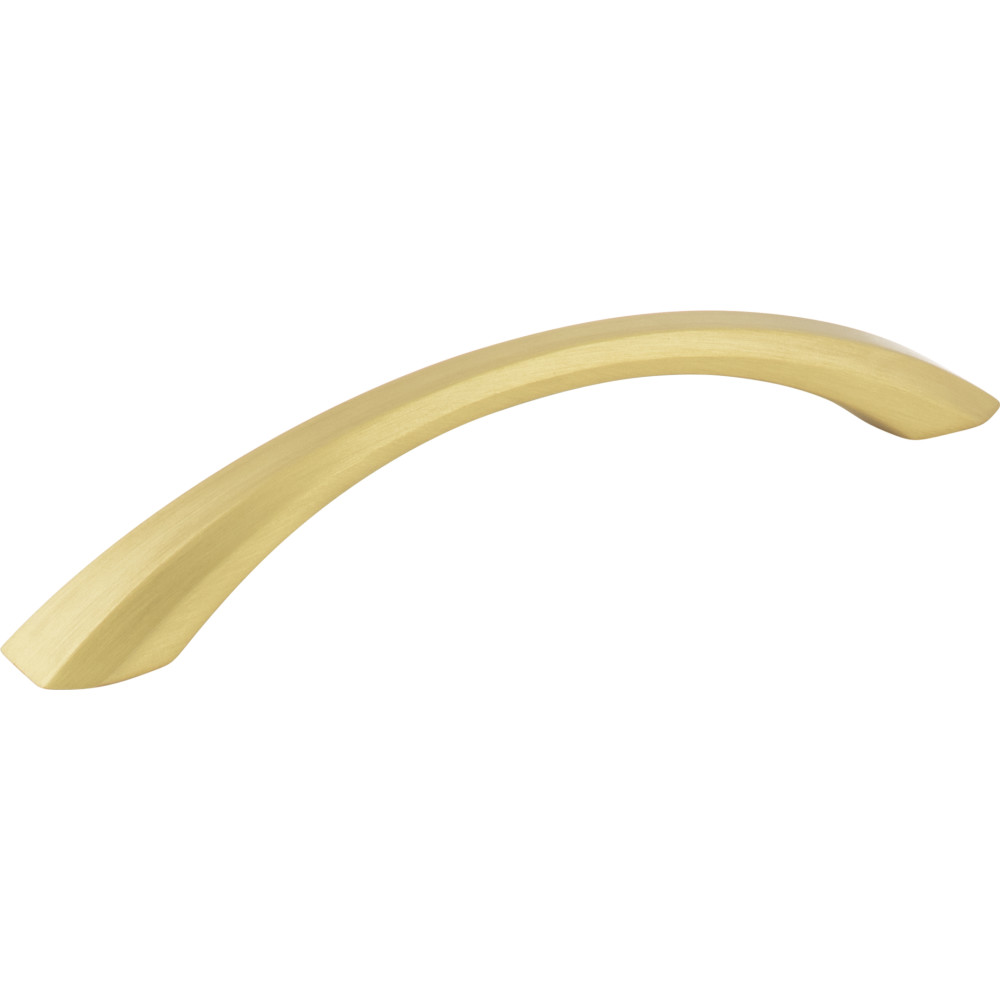 Jeffrey Alexander by Hardware Resources 678-128BG Wheeler Cabinet Pull 6-1/4" Overall Length. Holes are 128 mm center-to-center. Finish in Brushed Gold