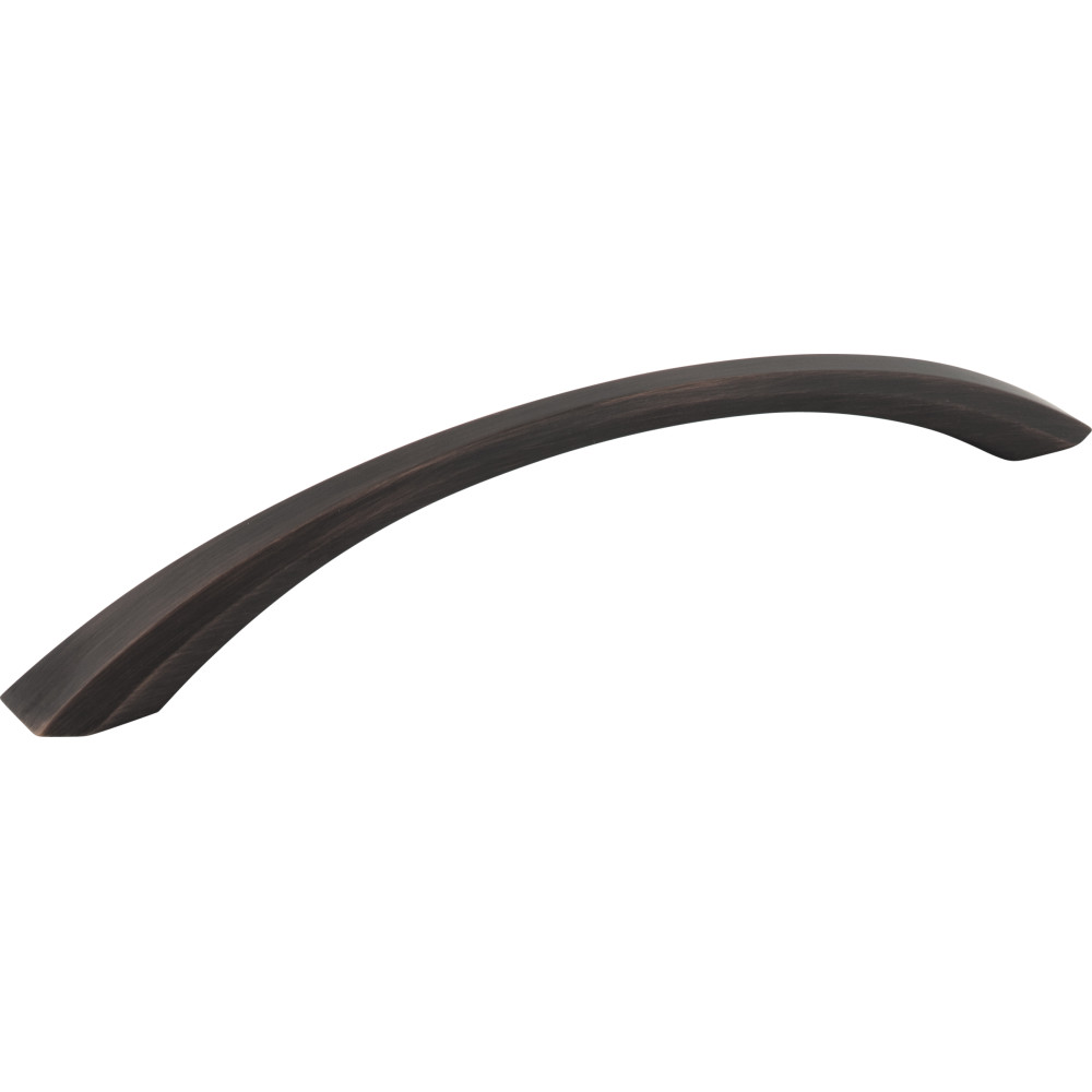 Jeffrey Alexander by Hardware Resources 678-160DBAC Wheeler Cabinet Pull 7-1/2" Overall Length. Holes are 160 mm center-to-center. Finish in Brushed Oil Rubbed Bronze