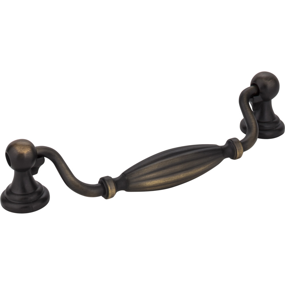 Jeffrey Alexander by Hardware Resources 718-128ABSB 5-15/16" Overall Length Glenmore Cabinet Pull (drawer ha    