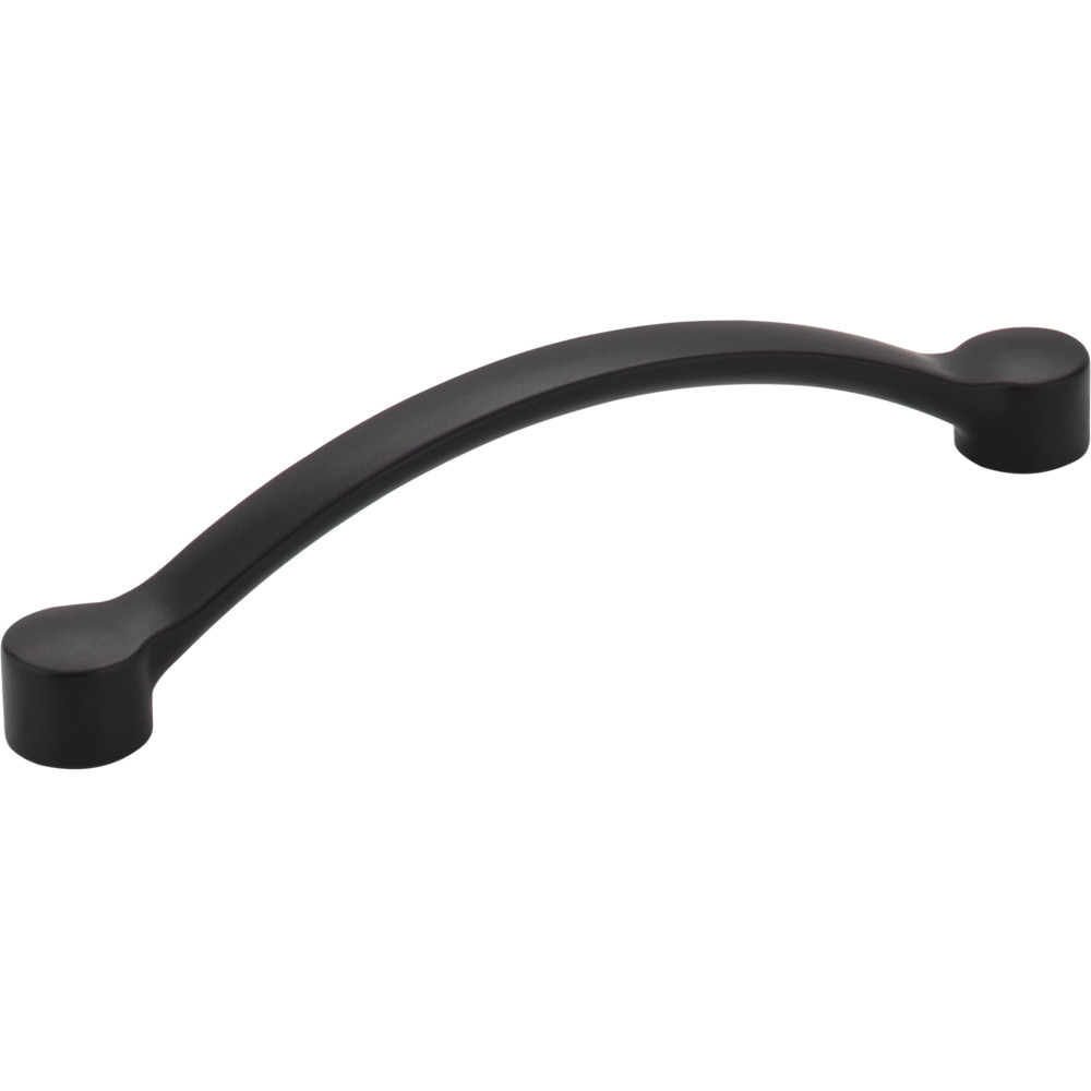 Elements by Hardware Resources 745-128BLK 5-1/2" OL Decorative Cabinet Pull 128mm CC with two 8/32" x 