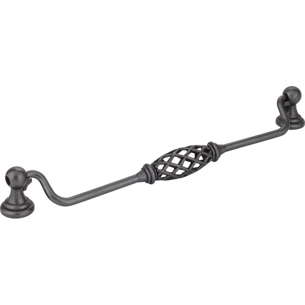 Jeffrey Alexander by Hardware Resources 749-224DACM 9-3/4" OL Birdcage Pull w/backplates 224mm CC with two      