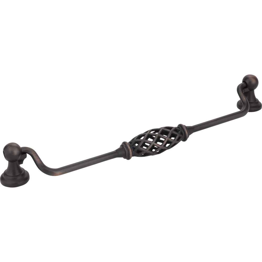 Jeffrey Alexander by Hardware Resources 749-224DBAC 9-3/4" OL Birdcage Pull w/backplates 224mm CC with two      