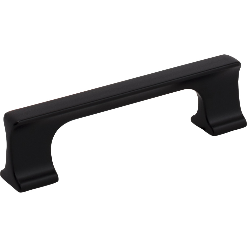 Hardware Resources 752-96MB 4-1/2" Overall Length Sullivan Cabinet Pull, 96mm Center to Center in Matte Black