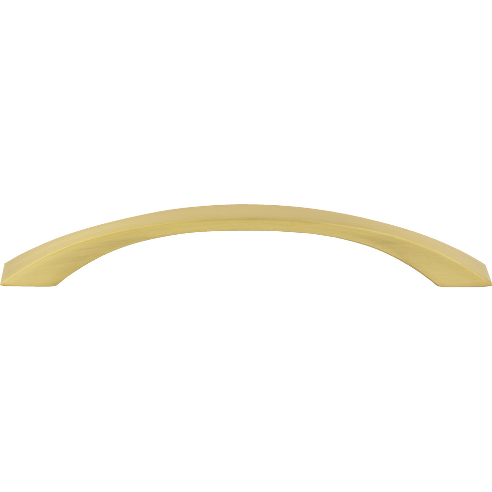 Jeffrey Alexander by Hardware Resources 767-160BG 7-9/16" Overall Length Cabinet Pull. Holes are 160 mm center-to-center. Finish: Brushed Gold