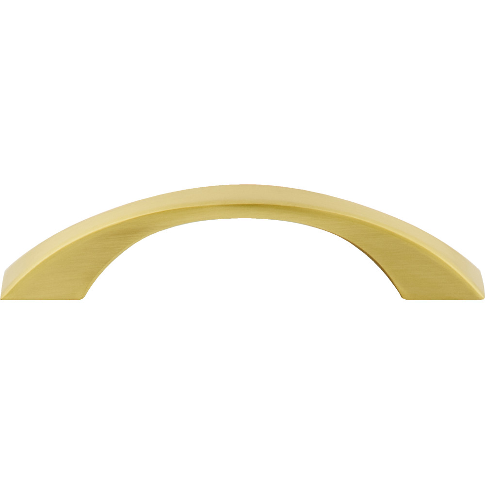 Jeffrey Alexander by Hardware Resources 767-96BG 5" Overall Length Cabinet Pull. Holes are 96 mm center-to-center. Finish: Brushed Gold