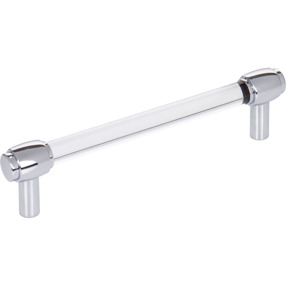 Hardware Resource 775-128PC 128 mm Center-to-Center Polished Chrome Carmen Cabinet Bar Pull in Polished Chrome
