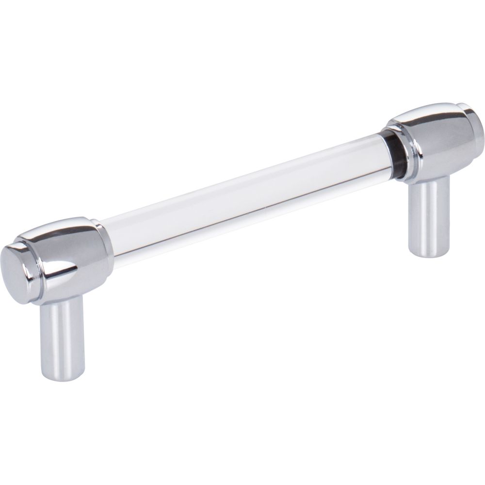 Hardware Resource 775-96PC 96 mm Center-to-Center Polished Chrome Carmen Cabinet Bar Pull in Polished Chrome