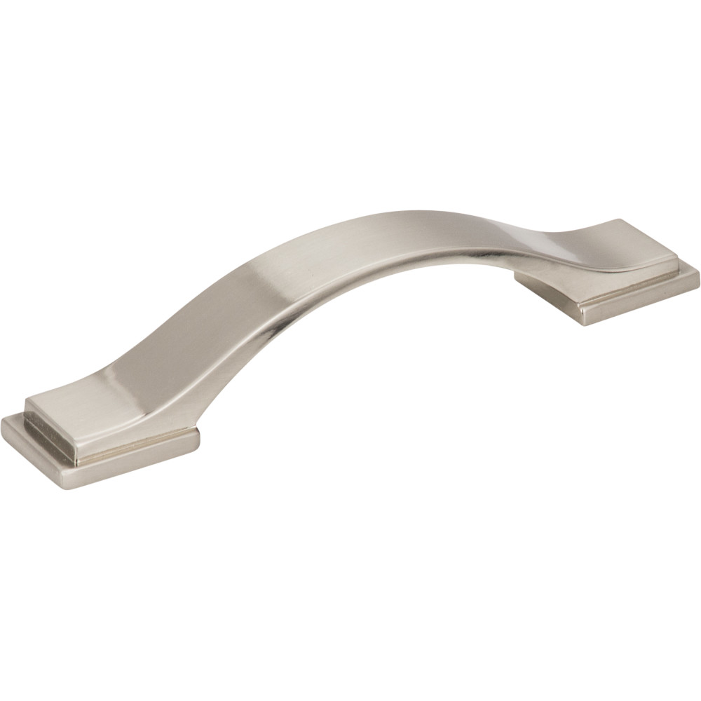 Jeffrey Alexander by Hardware Resources 80152-96SN 5-9/16" Overall Length Strap Cabinet Pull.  Holes are 96mm C