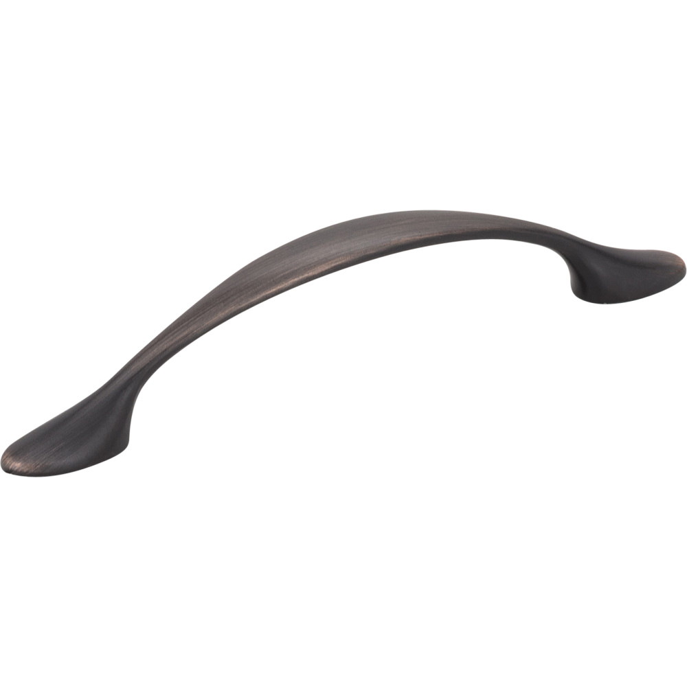 Hardware Resources 80814-DBAC-R Retail Pack Hardware 5" Overall Length Zinc Footed Cabinet Pull Finish: Brushed Oil Rubbed Bronze.