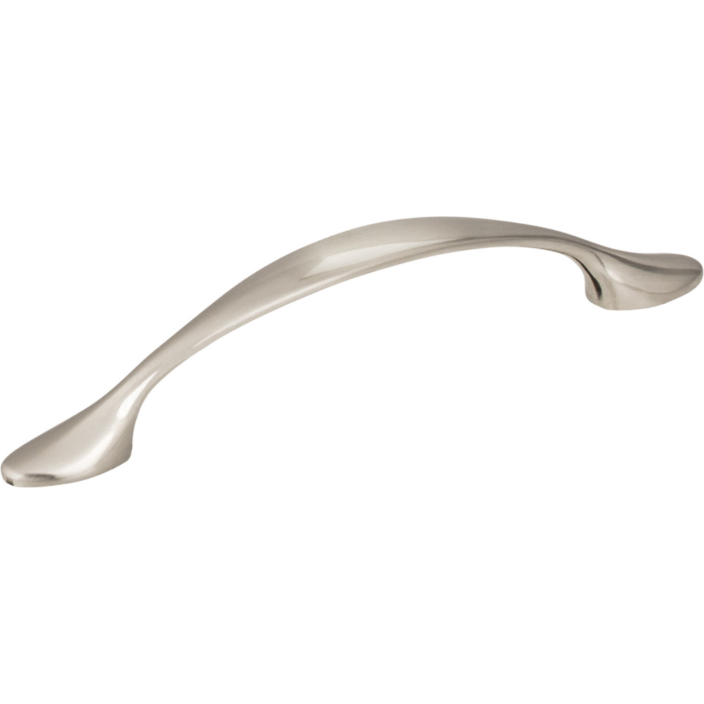 Hardware Resources 80814-SN-R Retail Pack Hardware 5" Overall Length Zinc Footed Cabinet Pull Finish: Satin Nickel