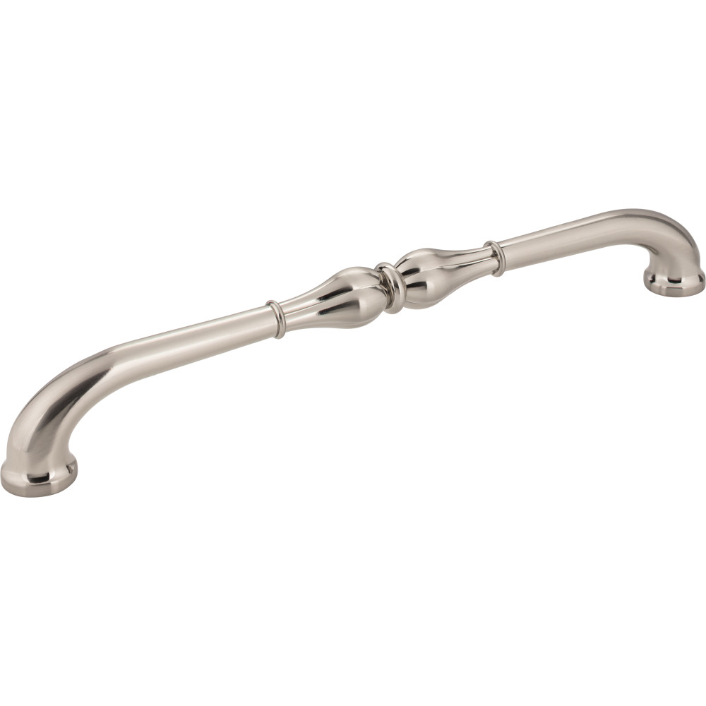 Jeffrey Alexander by Hardware Resources 818-12SN 13-1/8" Overall Length Appliance Pull.  Holes are 12" center