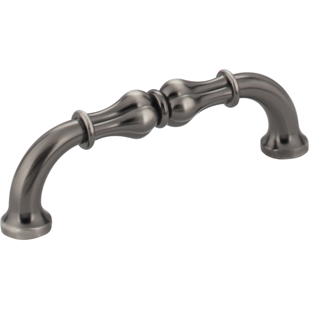 Jeffrey Alexander by Hardware Resources 818-96BNBDL 4-3/8" Overall Length Cabinet Pull.  Holes are 96mm center-t