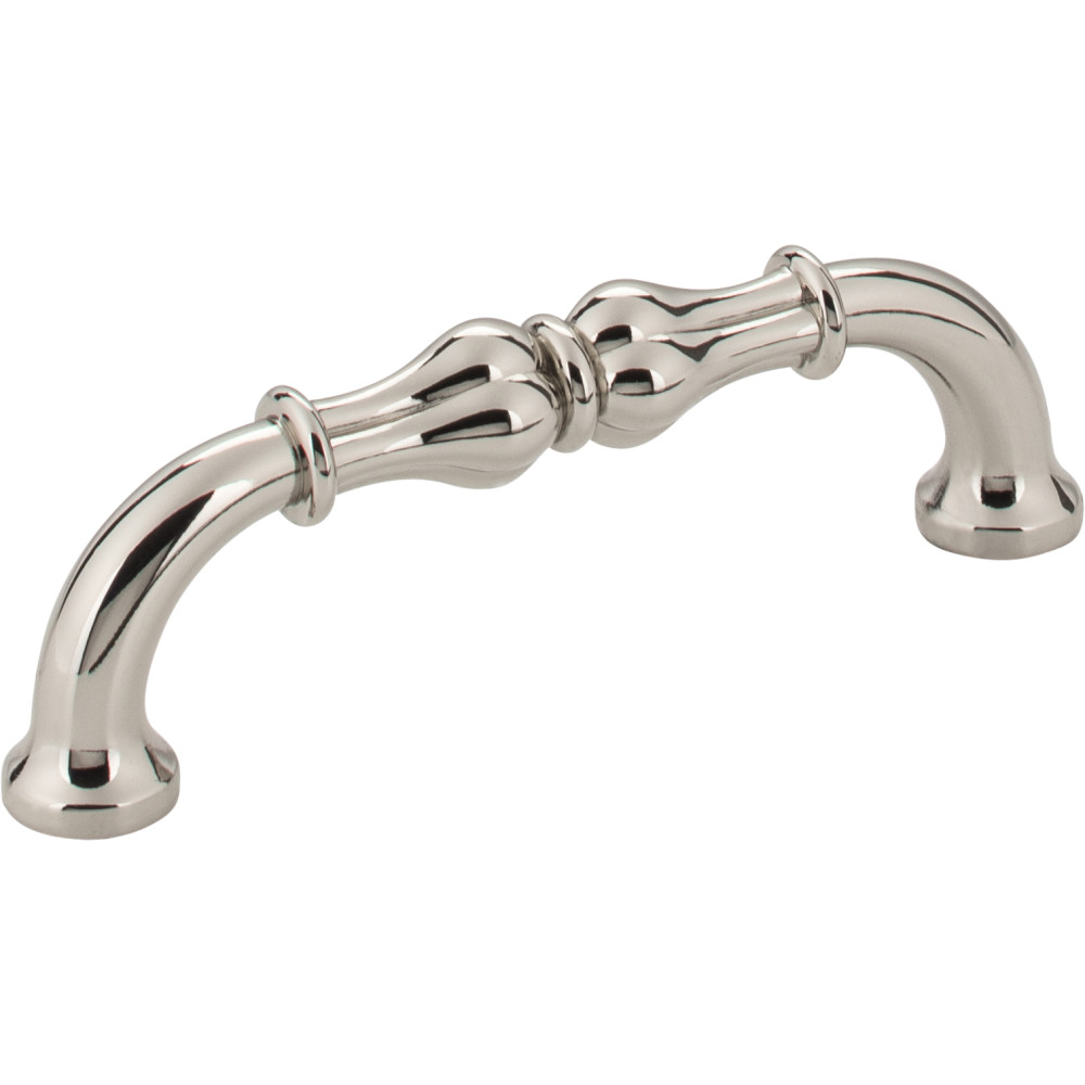 Jeffrey Alexander by Hardware Resources 818-96NI 4-3/8" Overall Length Cabinet Pull.  Holes are 96mm center-t