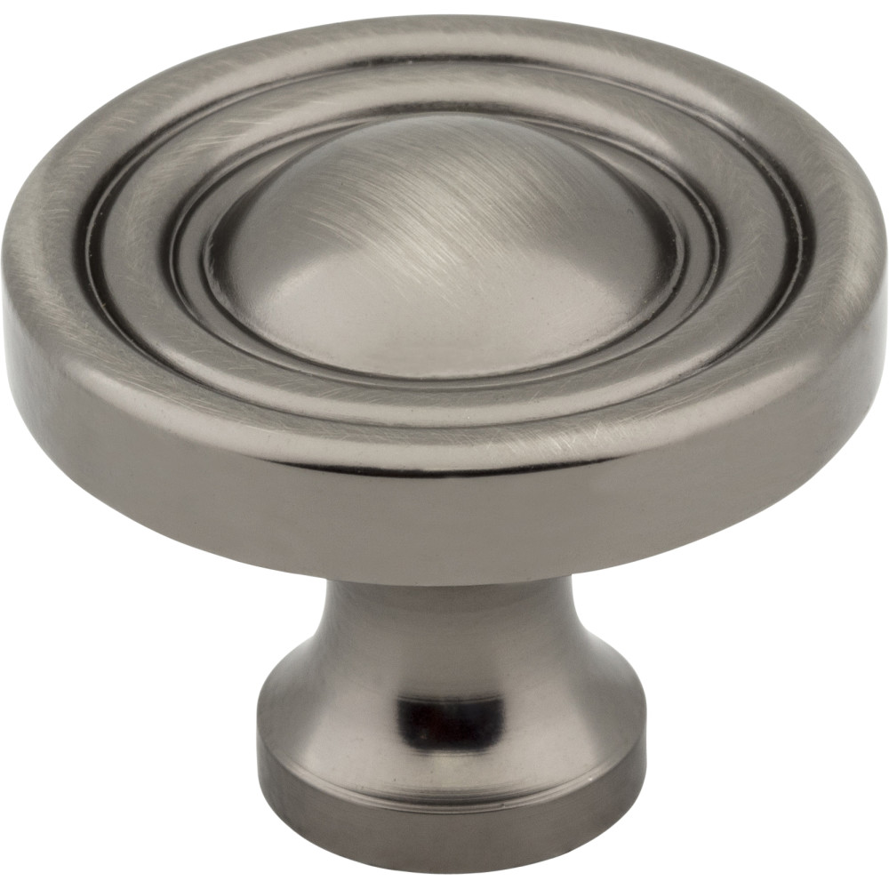 Jeffrey Alexander by Hardware Resources 818BNBDL 1-3/8" Diameter Cabinet Knob. Packaged with one 8/32" x 1" s